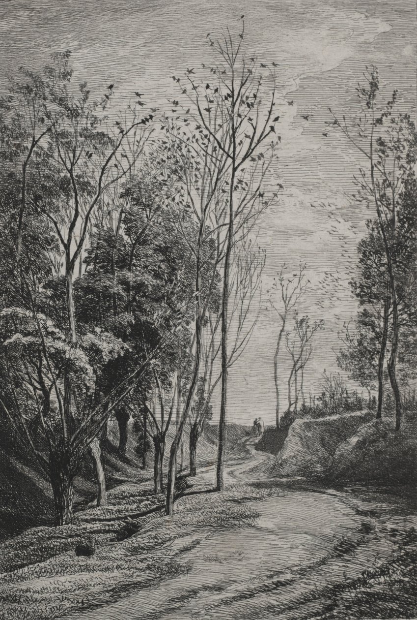 小贿赂，1850年。 作者 查尔斯·弗朗索瓦·杜比尼
