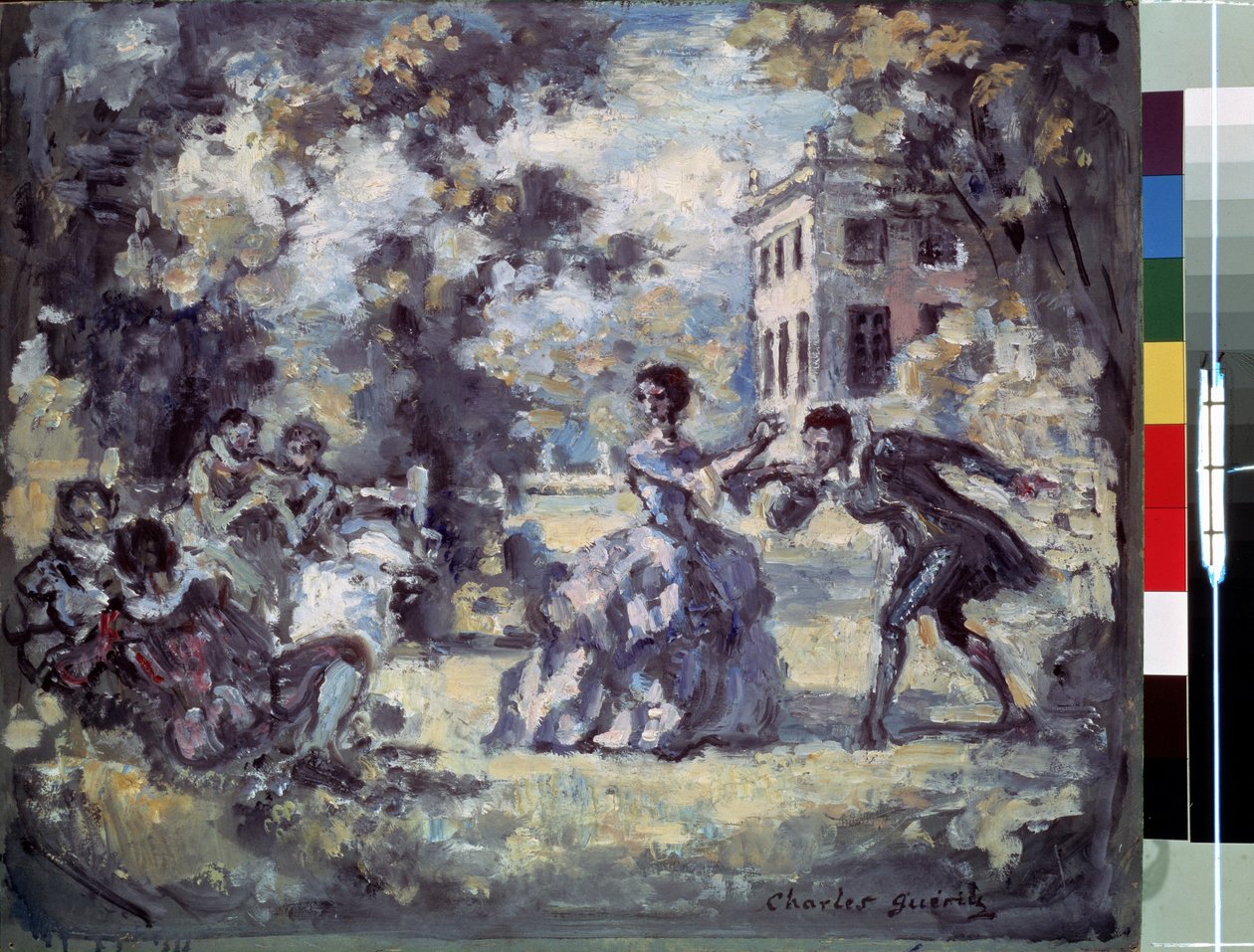 "场景"（风情画），画家：查尔斯-格兰（1875-1939 年），约 1908 年。 圣彼得堡，冬宫博物馆 DR 作者 查尔斯·弗朗索瓦·普罗斯珀·盖林