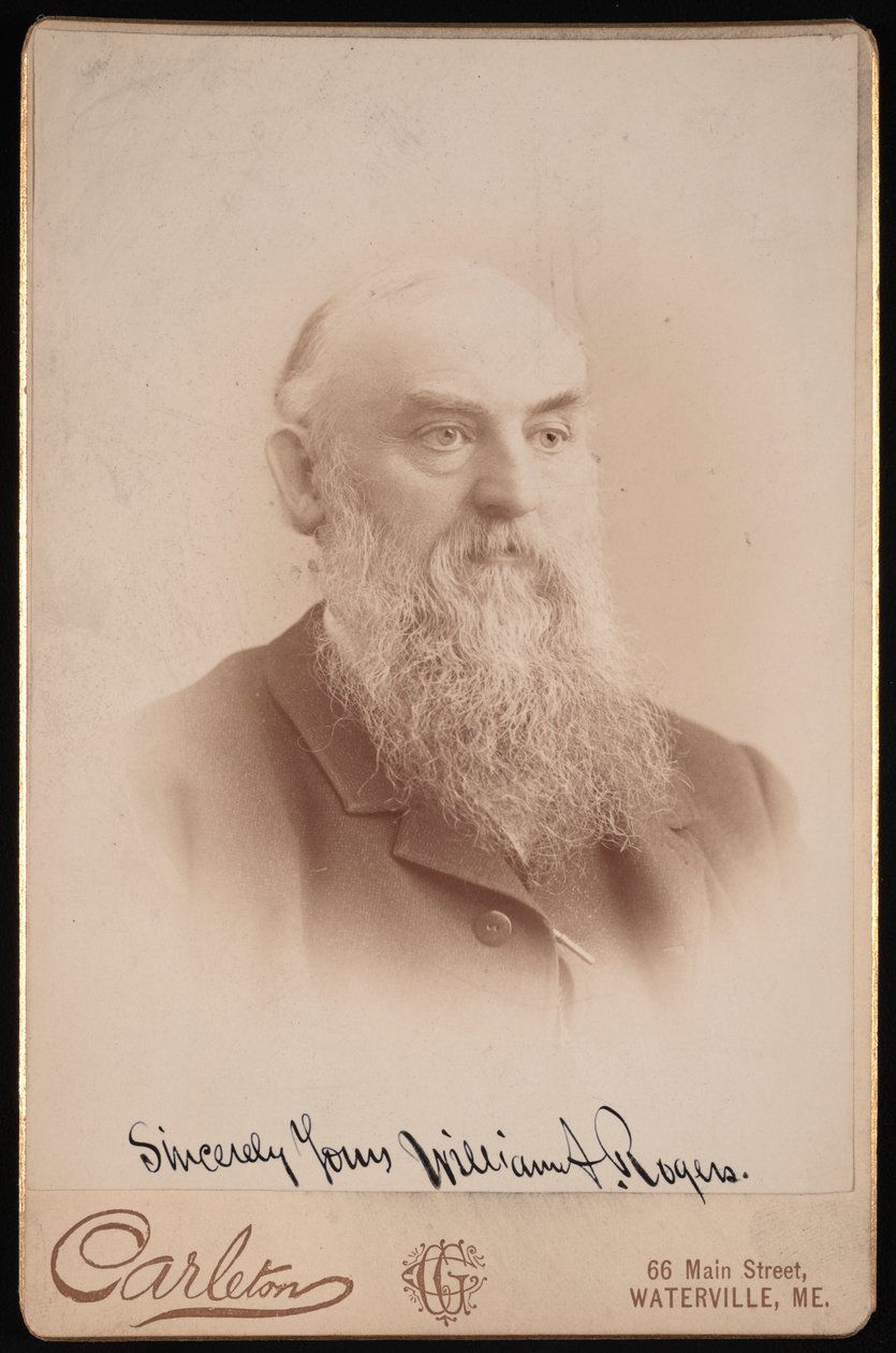 威廉-奥古斯都-罗杰斯的肖像，1832-1898年，1898年之前。 作者 查尔斯·卡尔顿