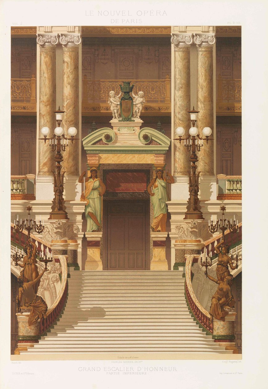 新的巴黎歌剧院，1880年。 作者 查尔斯·加尼尔