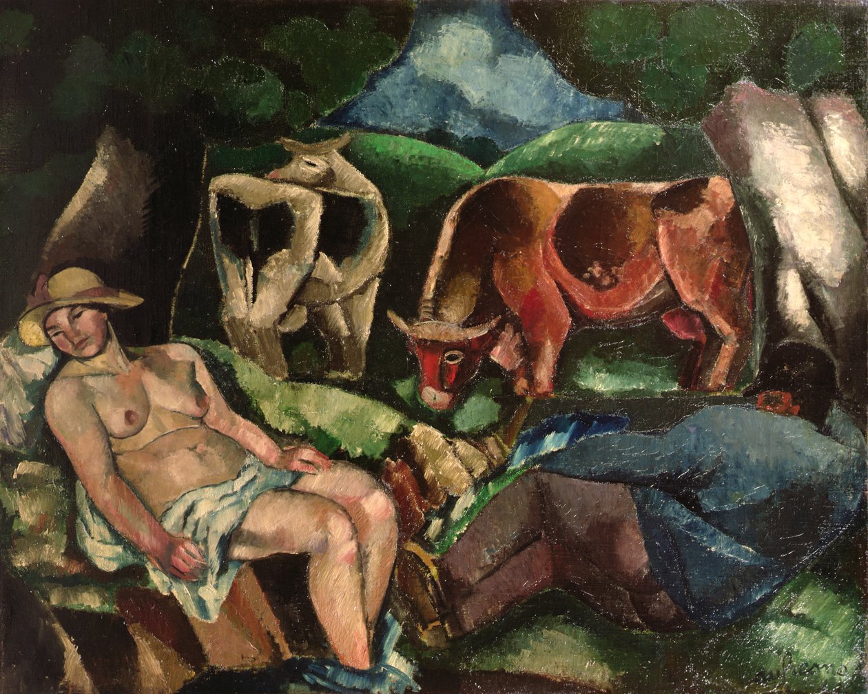 The Rest，Pastoral，1919 作者 查尔斯·乔治·杜弗雷斯