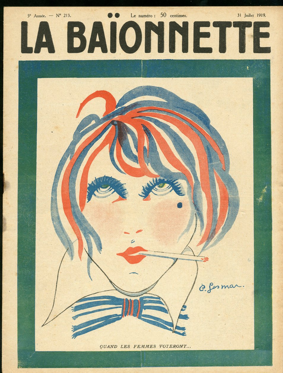 La Baionnette》封面 作者 查尔斯·格斯玛