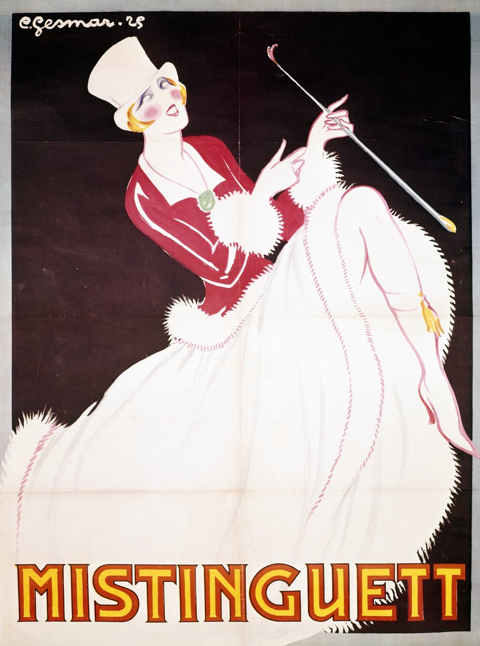 Mistinguett（1872-1956），海报插图，Charles Gesmar（1900-1928），法国，20世纪 作者 查尔斯·格斯玛