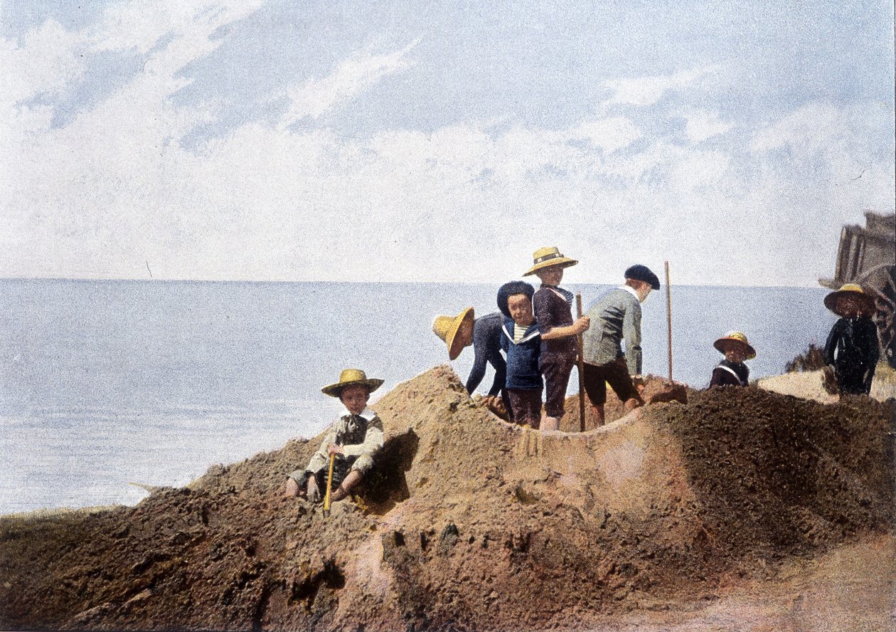 短暂的防御工事。吉洛雕刻，约 1900 年。 作者 查尔斯·吉洛