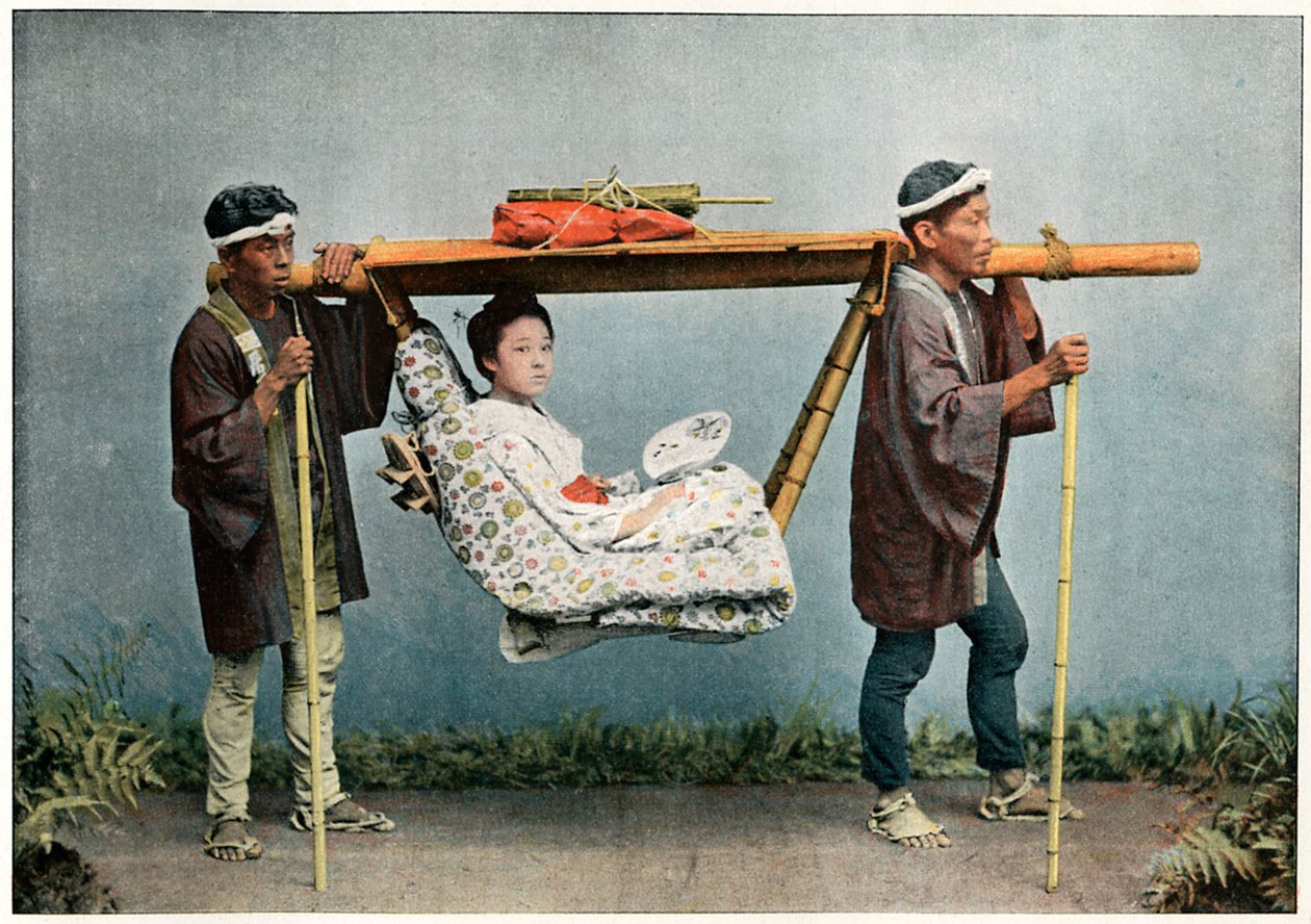 La Kago，日本运输，c1890 作者 查尔斯·吉洛