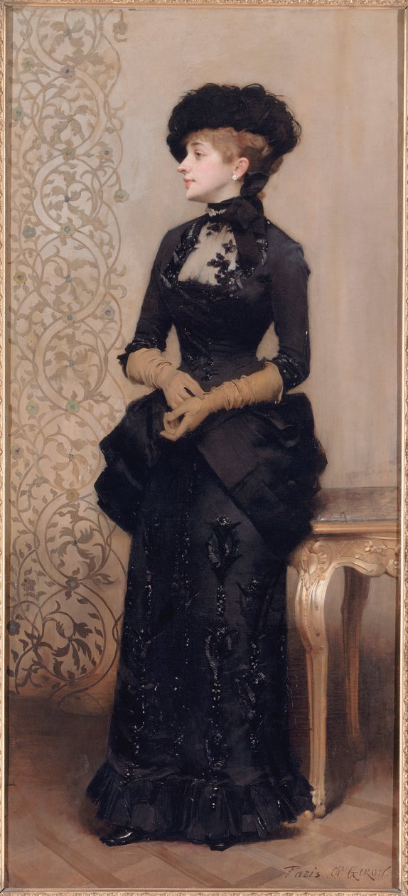 法语：Femme aux gants，又称 La Parisienne 作者 查尔斯·吉伦