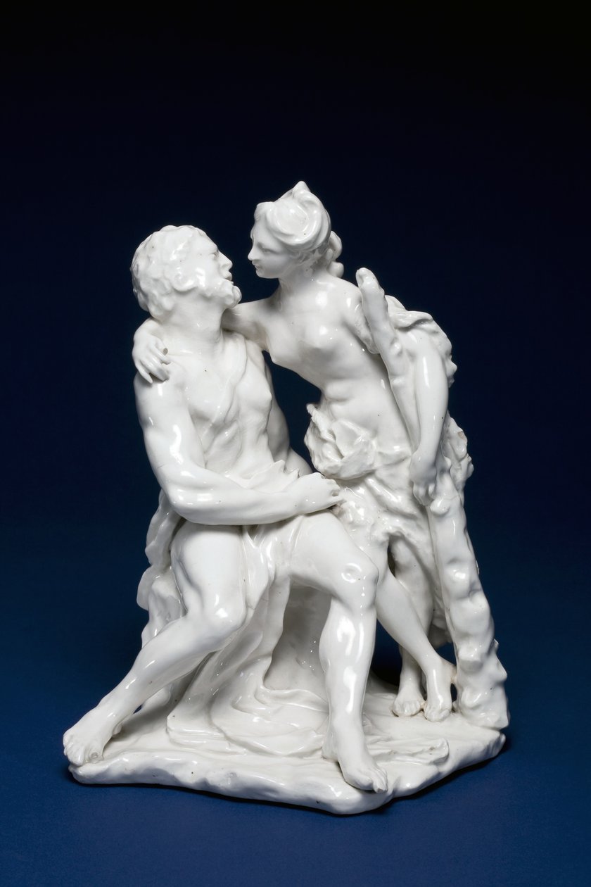 Hercules和Omphale，c.1749-59（软膏瓷） 作者 查尔斯·古恩