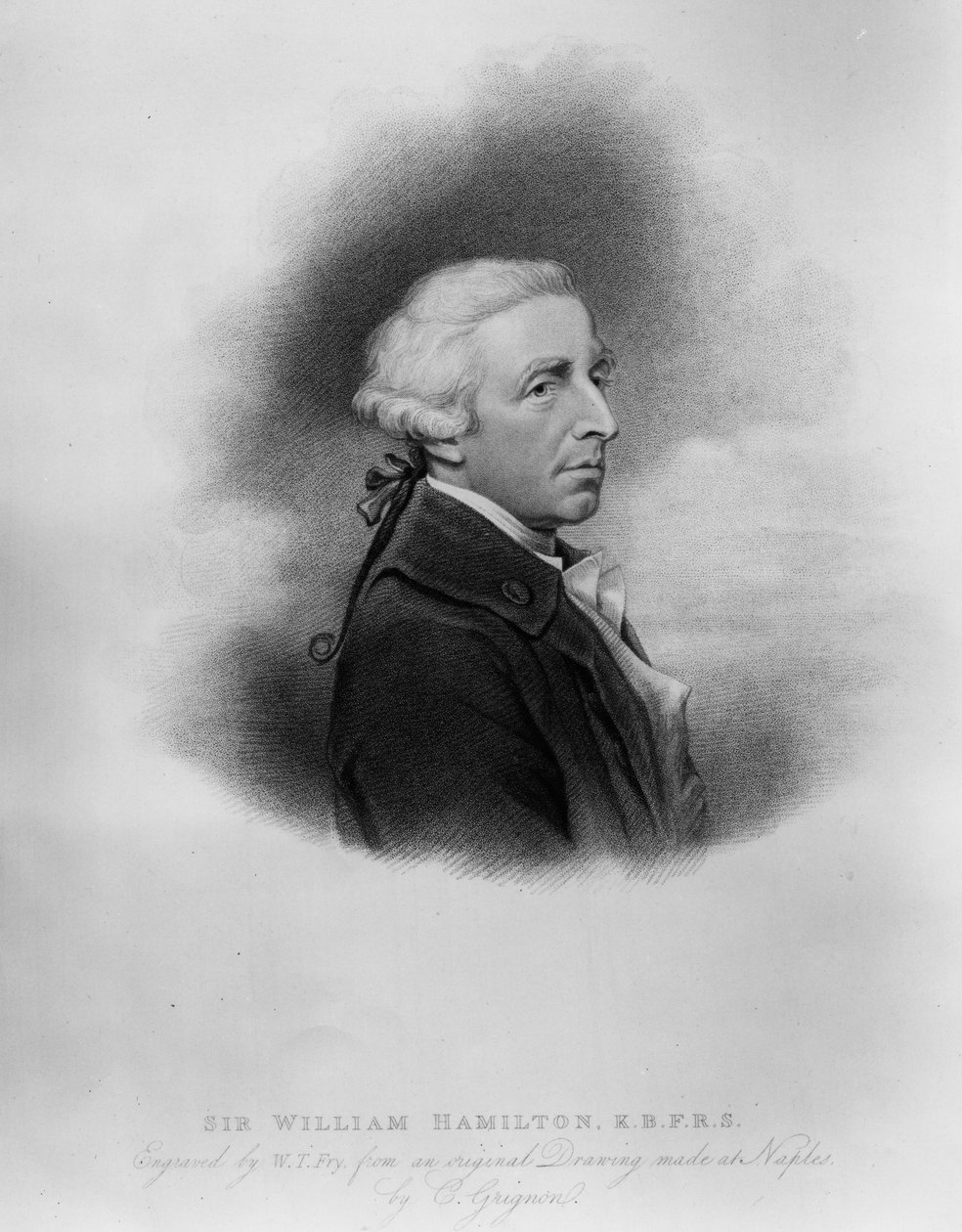 威廉·汉密尔顿爵士，1817年威廉·托马斯·弗莱（William Thomas Fry） 作者 查尔斯·格里尼翁