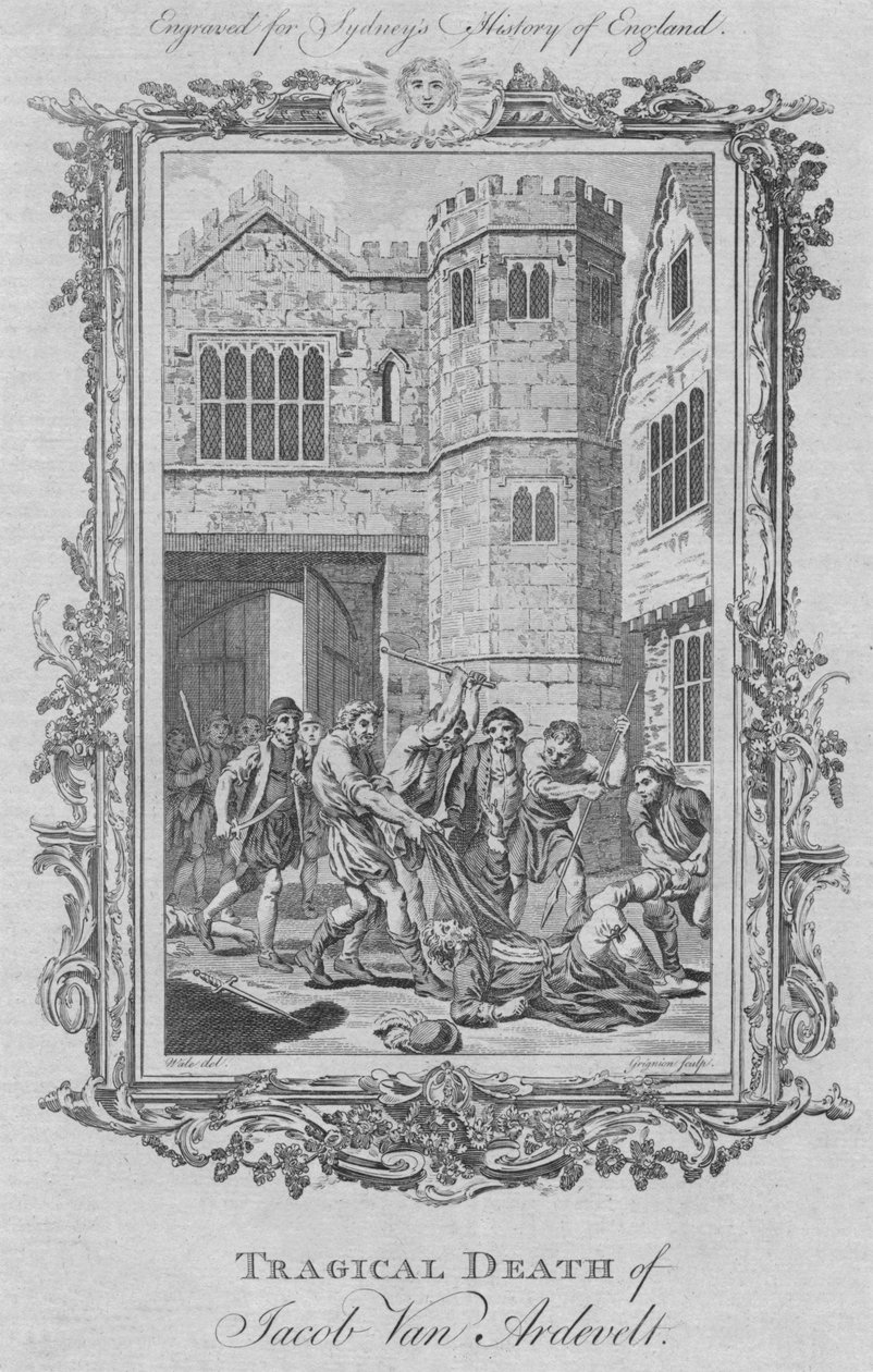 雅各布·范·阿德维尔特（Jacob Van Ardevelt）惨死，1773年。 作者 查尔斯·格里尼翁