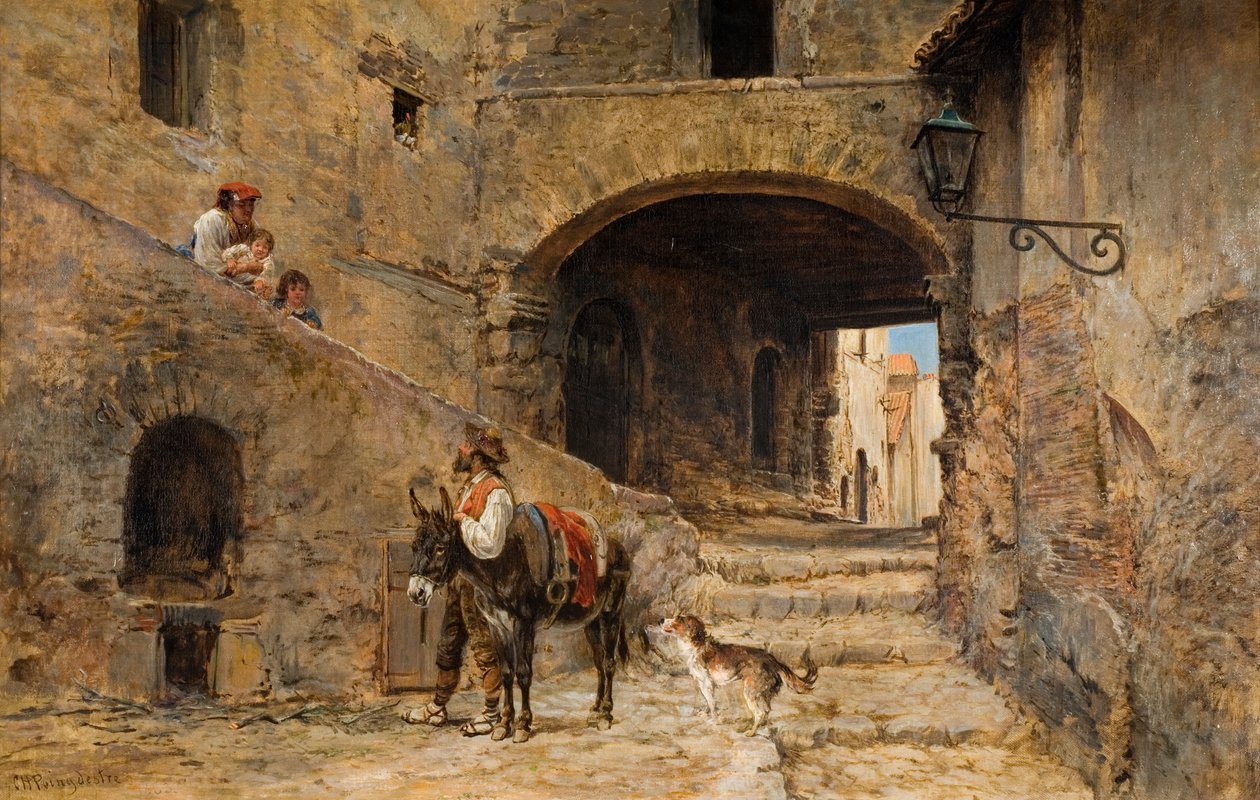 Anticoli Corrado在萨宾山脉，1883年 作者 查尔斯·H·庞德斯特