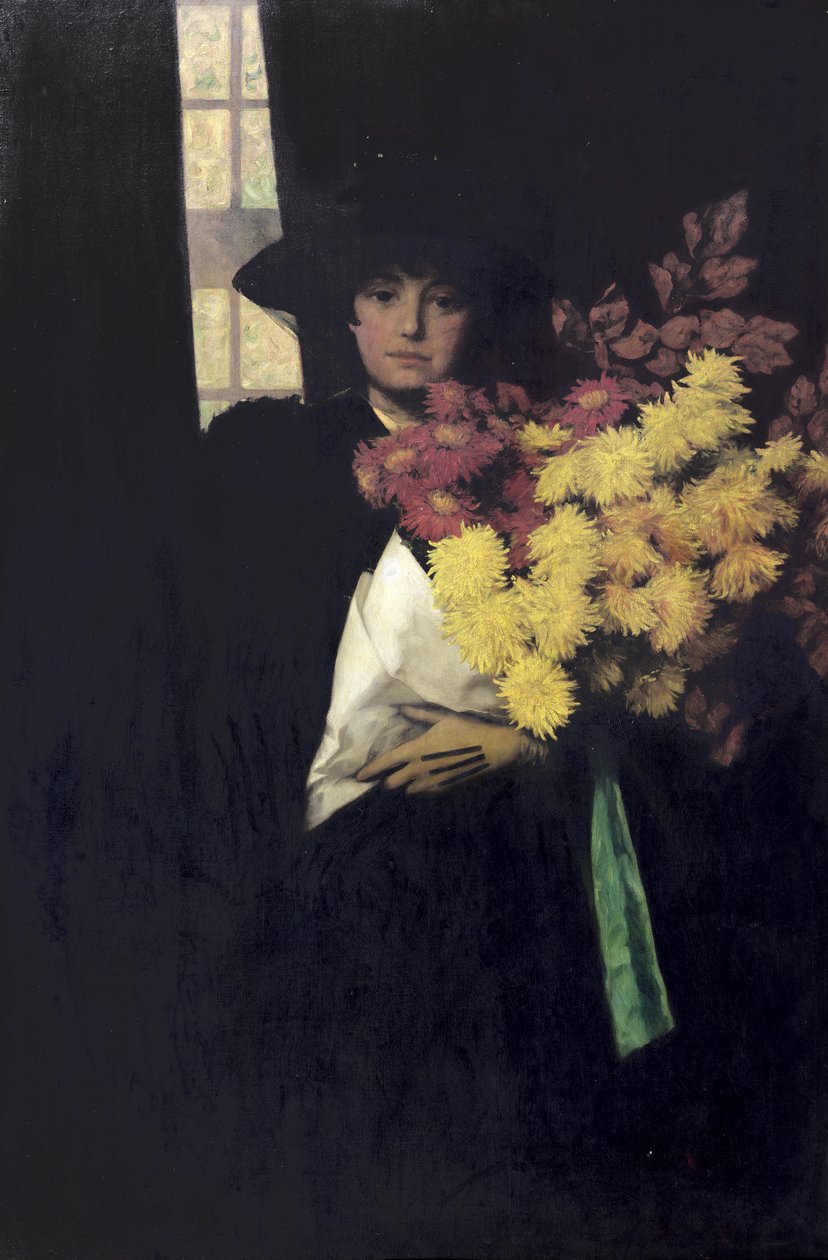 Chrysanthemums，c.1900 作者 查尔斯·亨利·马尔科姆·克尔