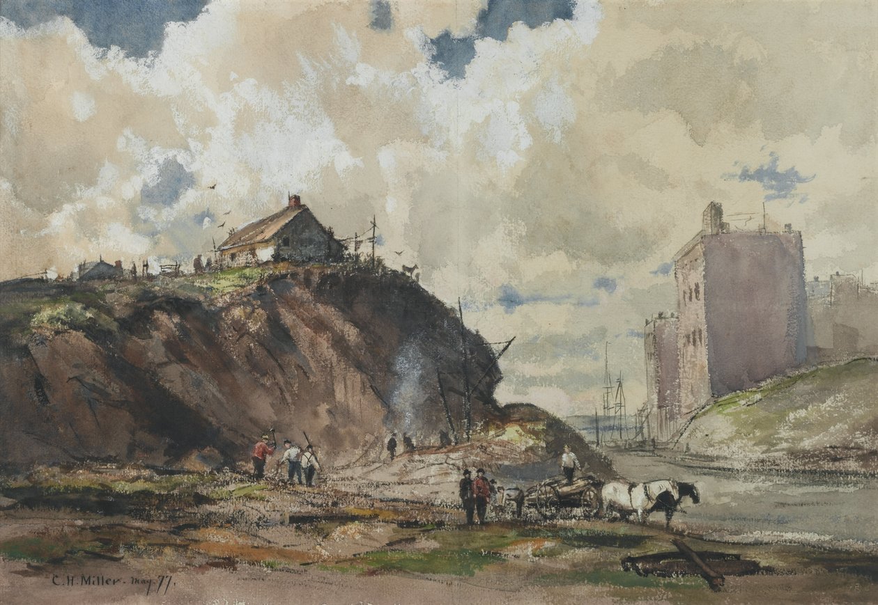城市建设的方式，1877年（纸上写着） 作者 查尔斯·亨利·米勒