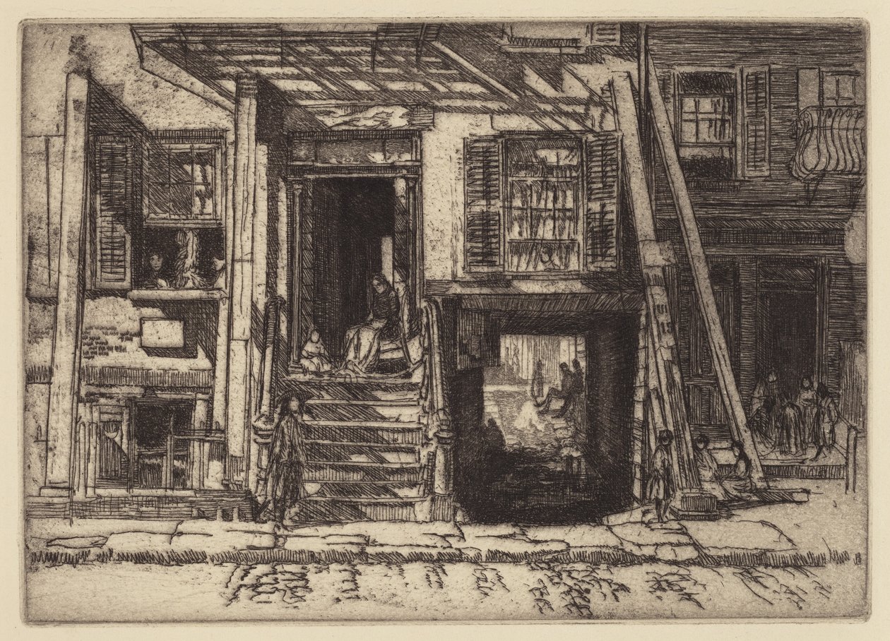 纽约的 "死刑犯公寓"。 作者 查尔斯·亨利·怀特