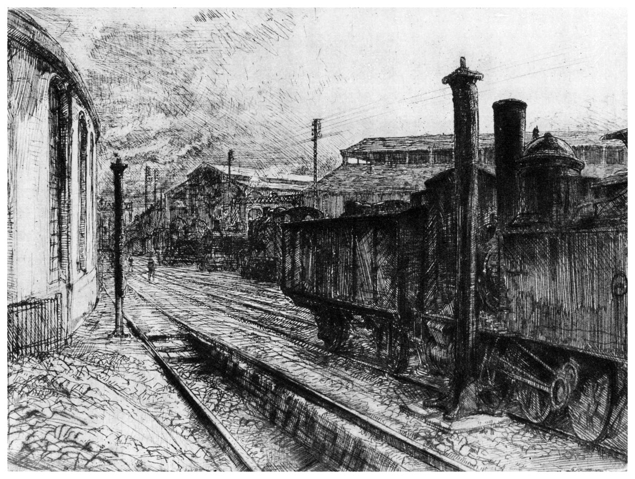 圣拉扎尔火车站"，约1900-1915年 1924年 作者 查尔斯·海曼