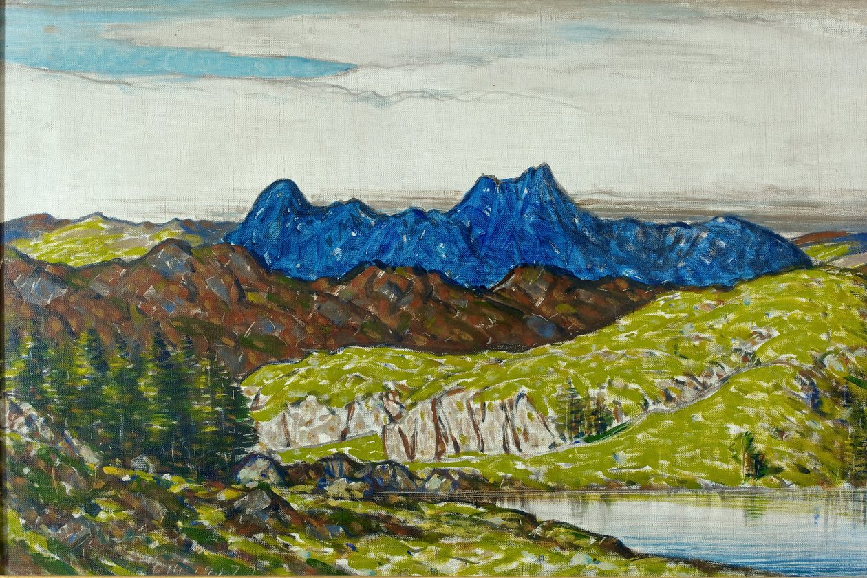 Langdale Pikes，1917 作者 查尔斯·约翰·霍姆斯