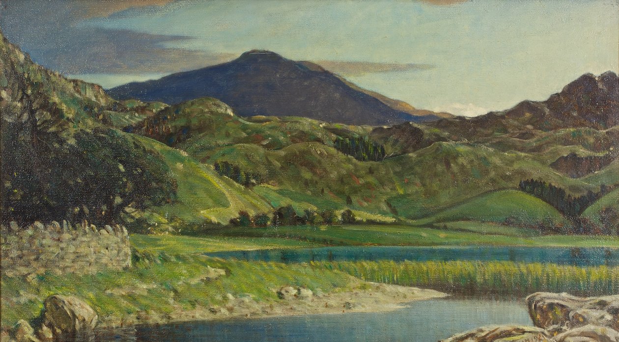 1919年，凯瑟克附近的Watendlath Tarn 作者 查尔斯·约翰·霍姆斯
