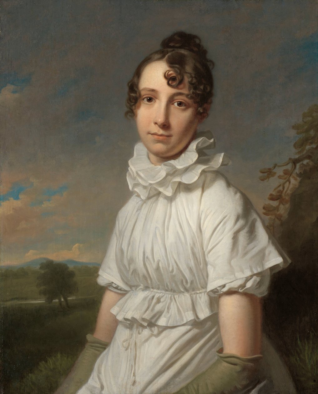 艾玛-简-霍奇斯肖像
艾玛-简-霍奇斯（1789-1868 年），艺术家的女儿 作者 查尔斯·霍华德·霍奇斯