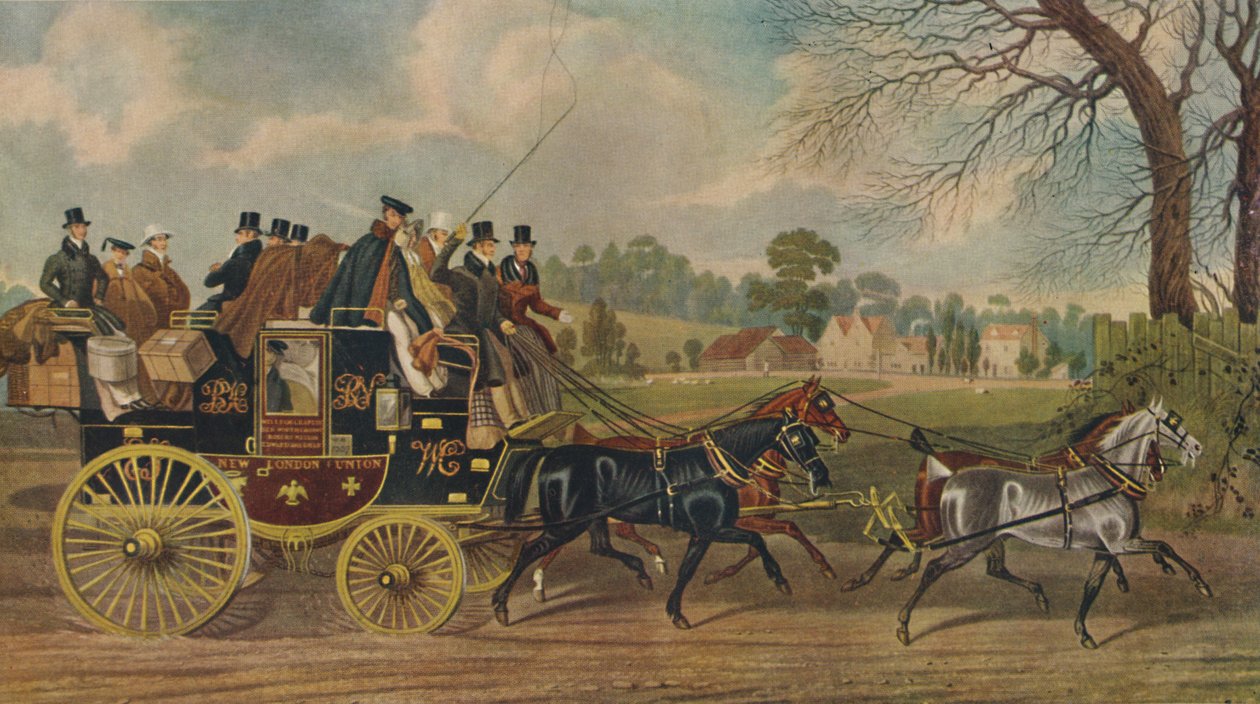 敞篷跑车，新伦敦联合教练，c1840，1929年 作者 查尔斯·亨特