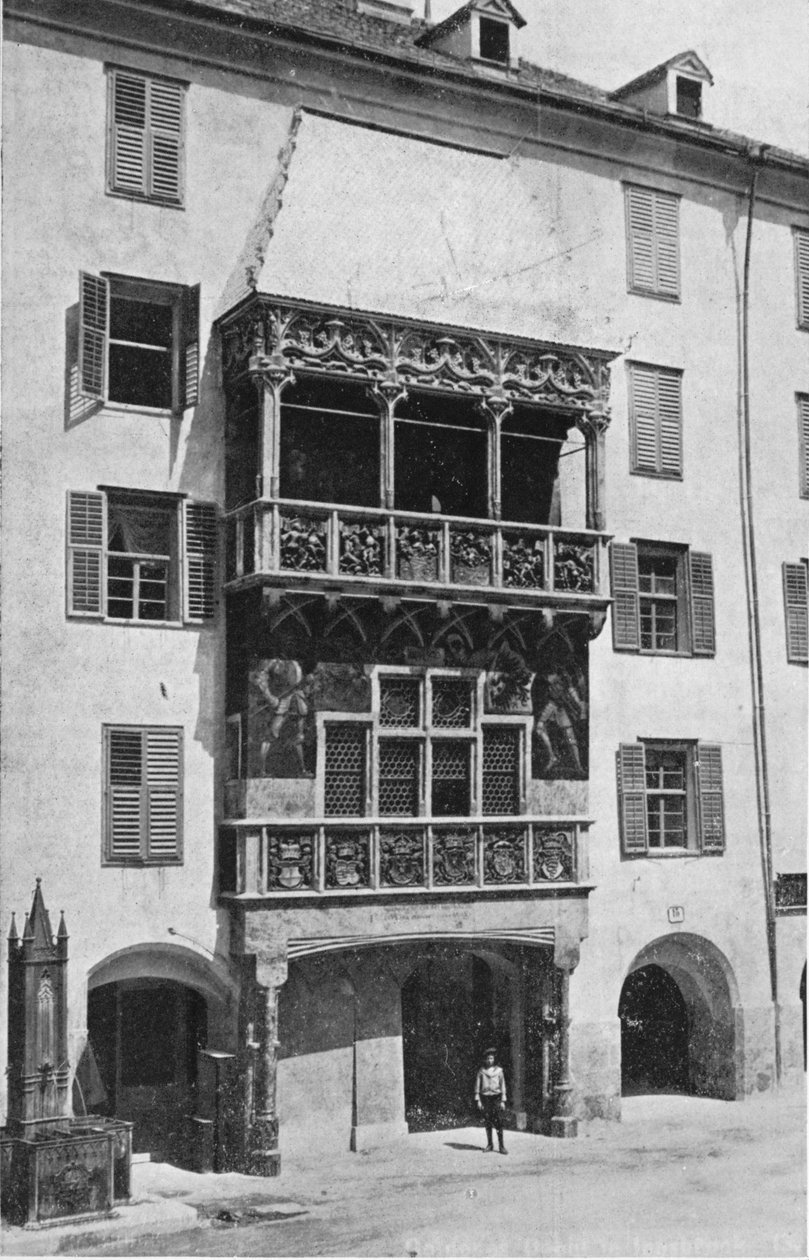 黄金屋顶。因斯布鲁克，c1913 作者 查尔斯·JS·马金