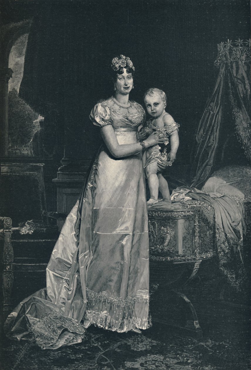 玛丽亚·路易莎（Maria Louisa）和罗马国王，1812年，1896年 作者 查尔斯·J·州
