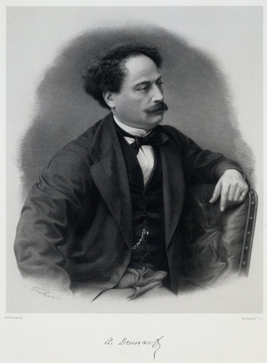 大仲马（Alexandre Dumas, fils）1824-1895，19世纪中叶。 作者 查尔斯·杰里米（Charles Jeremie）开车