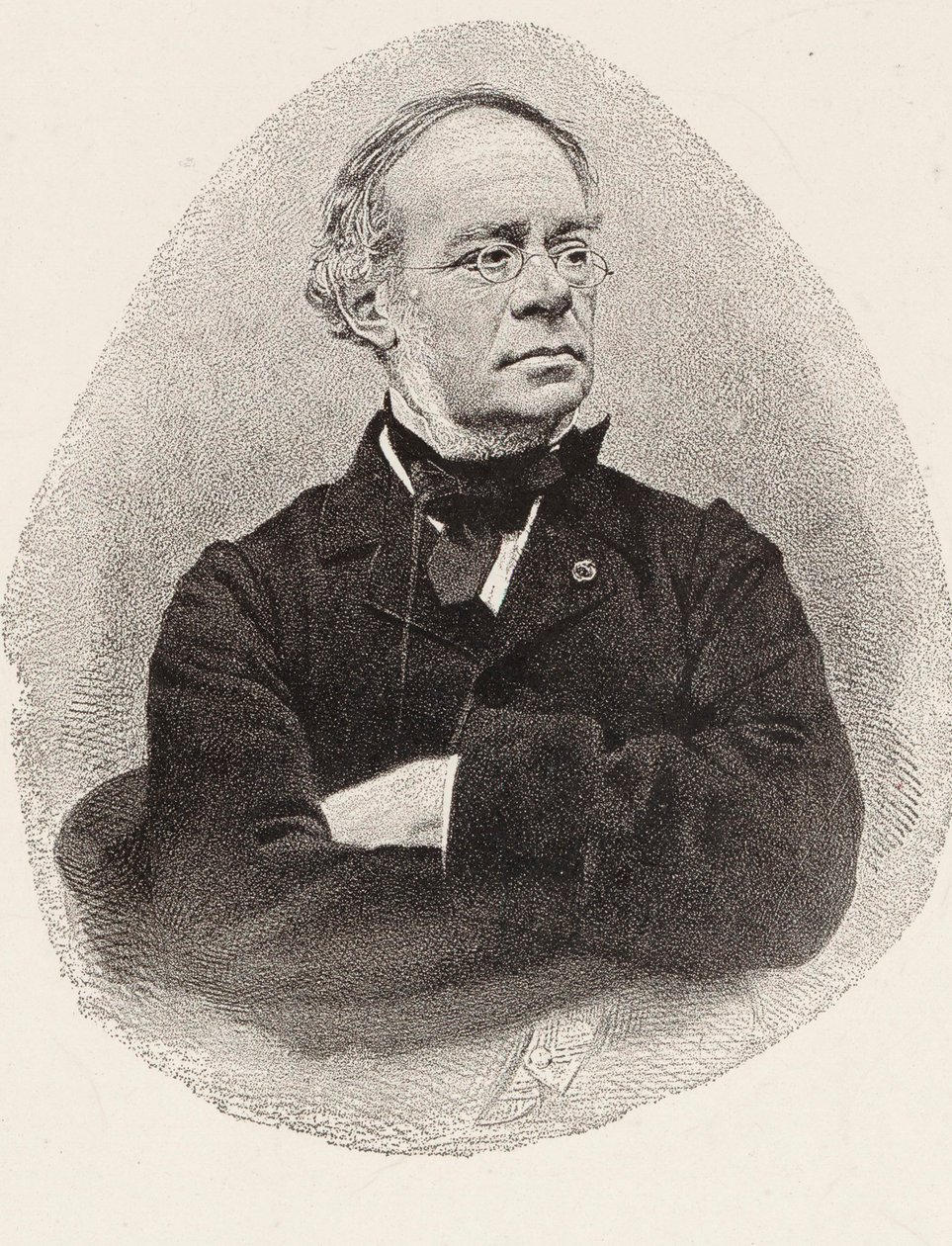 作曲家Jacques Fromental Halévy 1799-1862的画像。 作者 查尔斯·杰里米（Charles Jeremie）开车