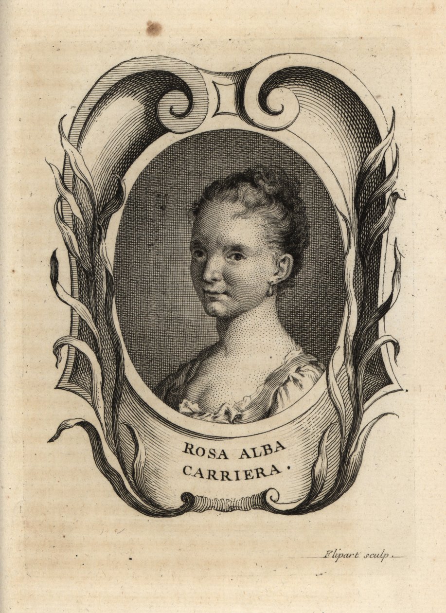 Rosalba Carriera, Venetian Rococo painter. 作者 查尔斯·约瑟夫·弗利帕特