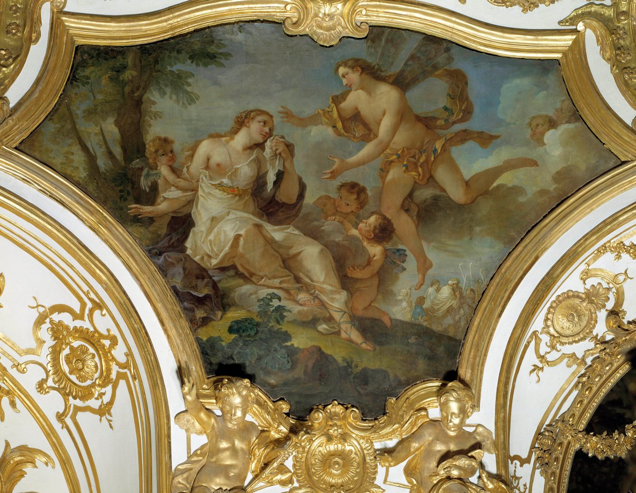 由 Zephir 收藏的 Psyche 天花板绘画由 Charles Joseph Natoire (Charles-Joseph Natoire 作者 查尔斯·约瑟夫·纳托尔