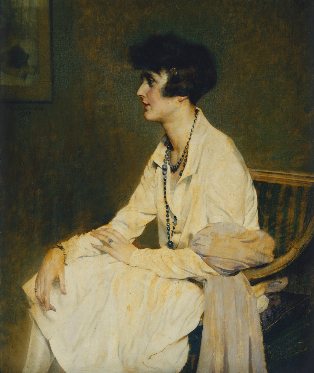 坐着的女人; Femme Assise 作者 查尔斯·约瑟夫·沃特莱特