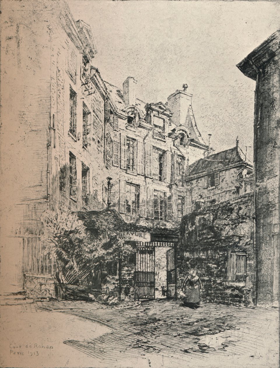 库尔·罗汉（Cour de Rohan），1915年 作者 查尔斯·乔阿斯