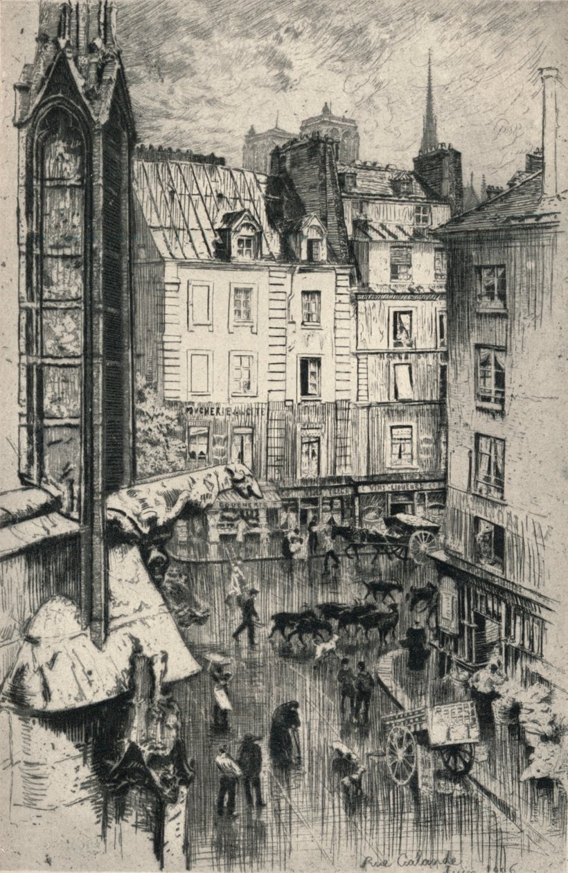 加兰德街（Rue Galande），1915年 作者 查尔斯·乔阿斯