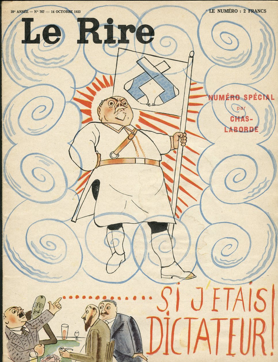 Chas-Laborde (1886-1941)为《Lire》杂志封面所作的插图。 作者 查尔斯·拉伯德