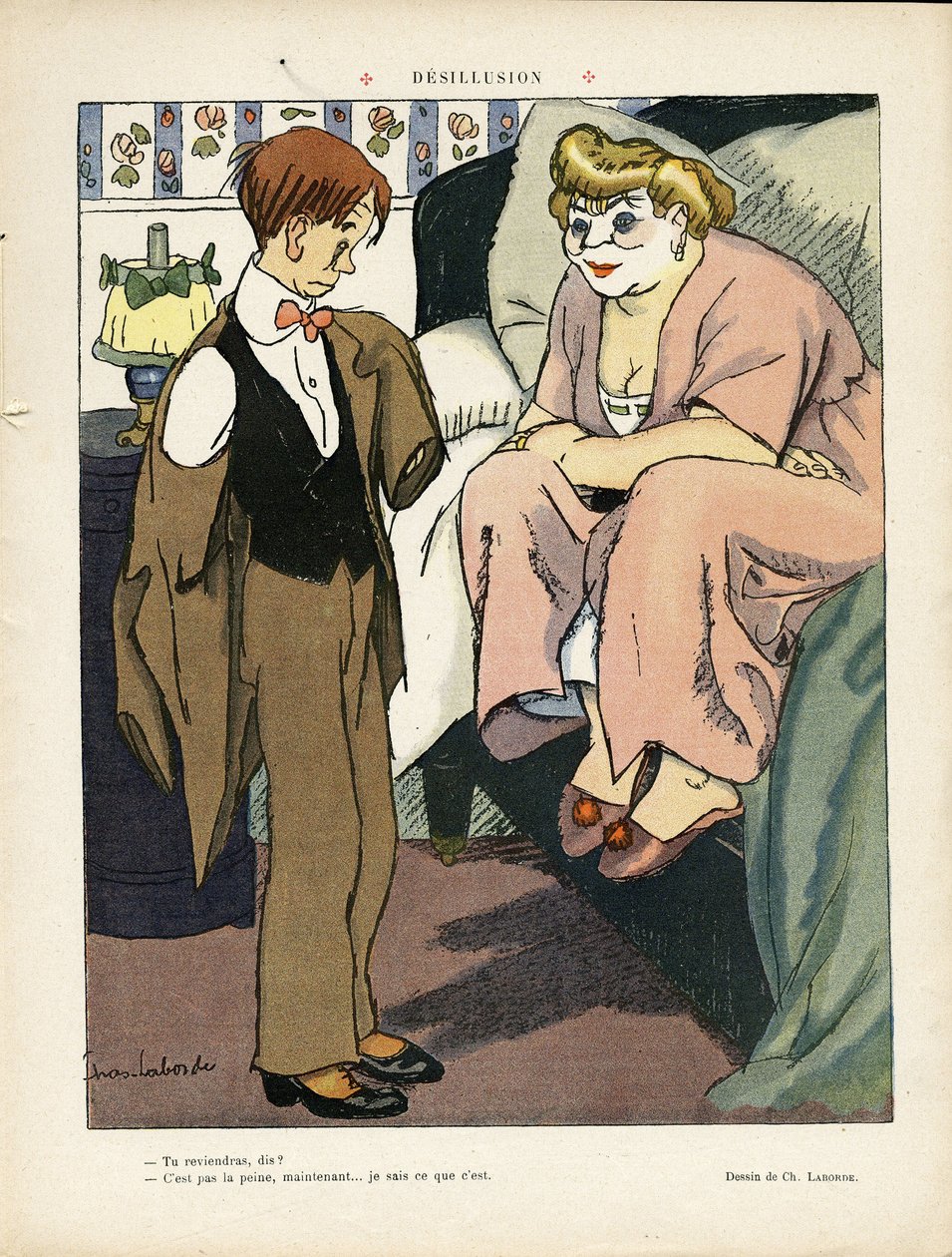Le Lire, 30/11/12 - Desillusion - Prostitution中的Chas-Laborde (1886-1941)插图。 作者 查尔斯·拉伯德