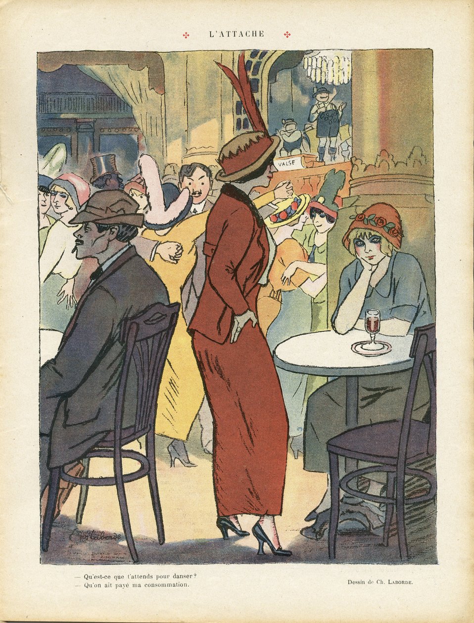 查斯-拉博德（1886-1941）在Le Rire的插图 作者 查尔斯·拉伯德