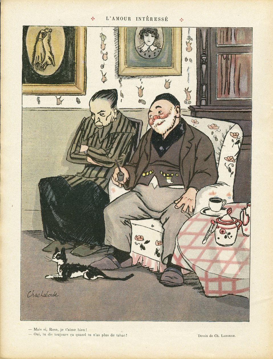 Chas-Laborde (1886-1941)在Le Rire, 05/04/13的插图 - L