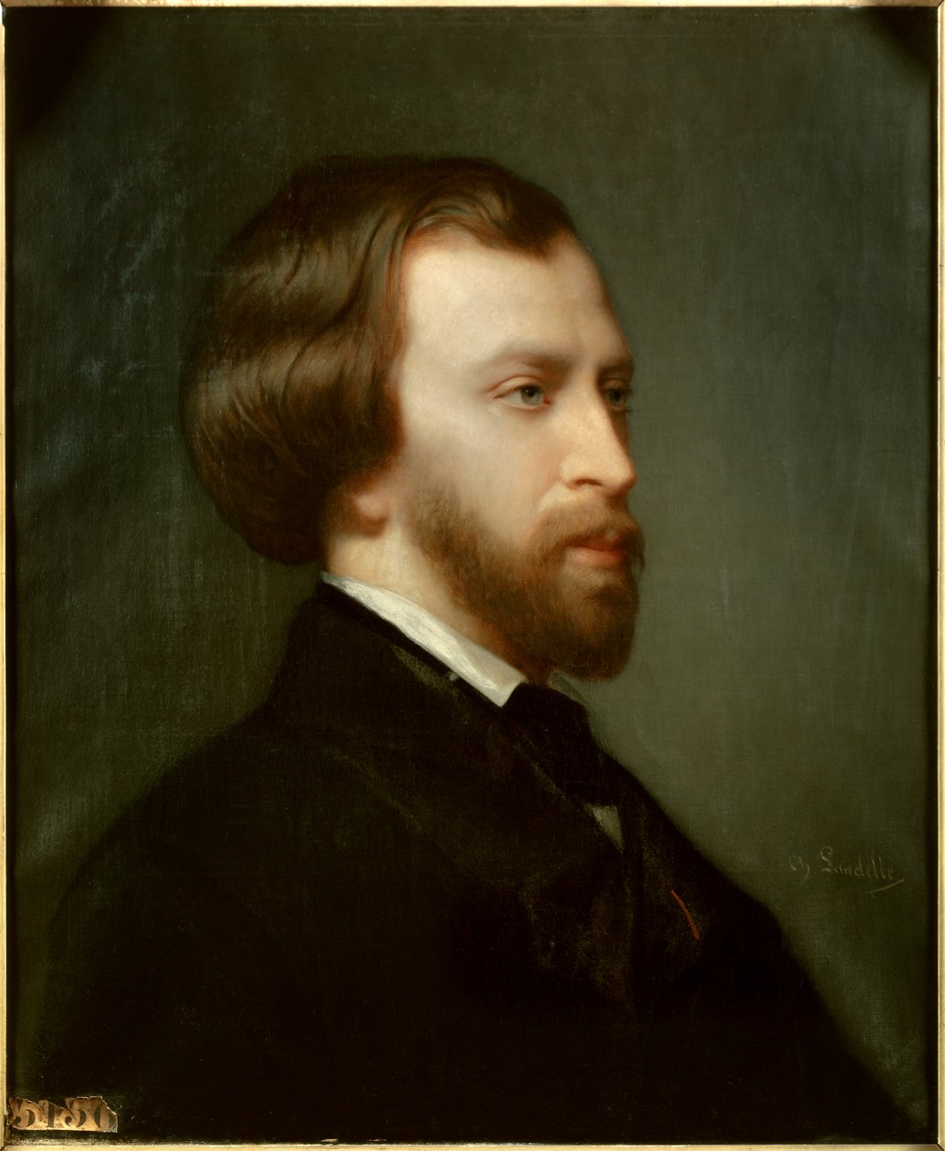 Portrait of Alfred de Musset (1810-1857) French poet in 1854 Painting by Charles Landelle (1812-1908) 作者 查尔斯·兰德尔