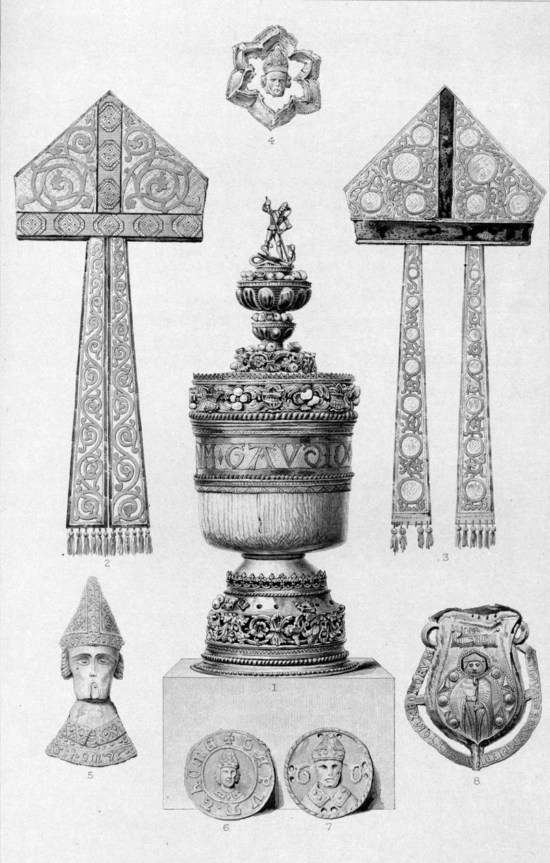 与托马斯·贝克特（Thomas A Becket）相关的遗物，1886年 作者 查尔斯·劳里