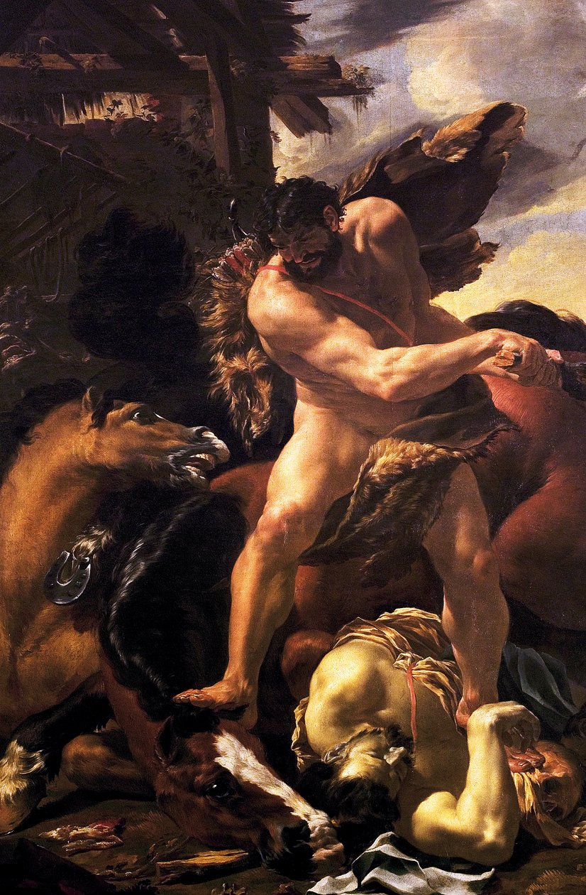 Hercules Vanquishing Diomedes，1638-42 作者 查尔斯·勒布朗
