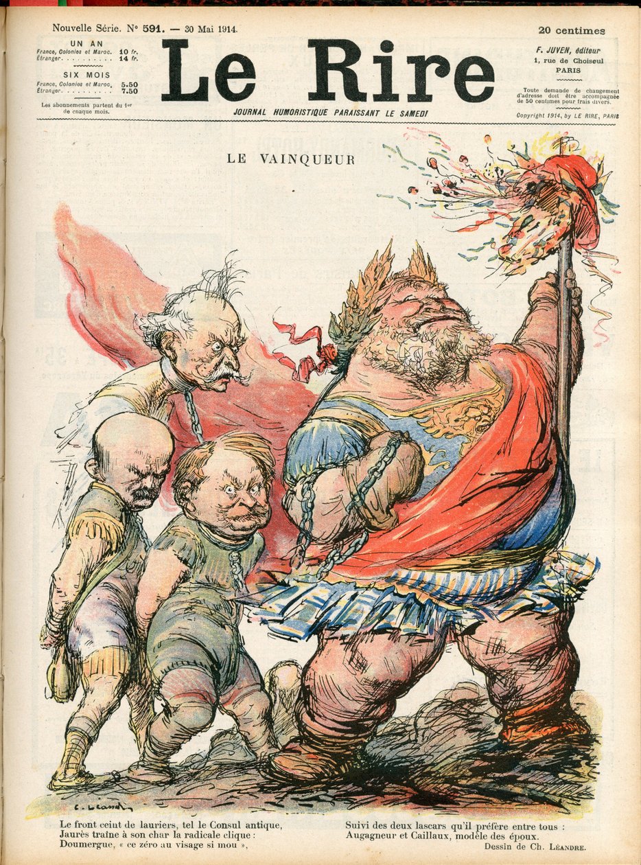 Cover of “” Le Lire””, Satirique en Couleurs 作者 查尔斯·莱安德烈