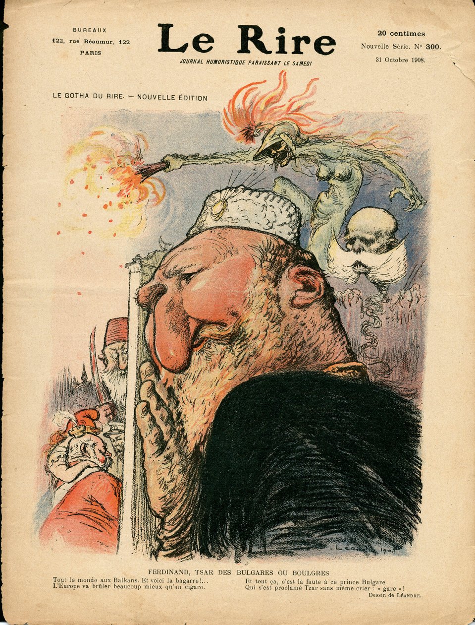 Cover of “” The Laughter””, Satirical in Colors 作者 查尔斯·莱安德烈