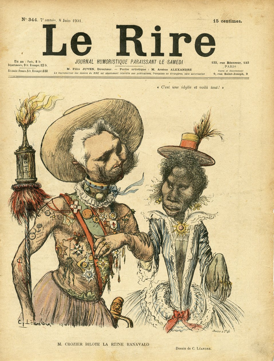 Charles Leandre (1862-1934) 为 Le Rire 封面插图，编号 264 作者 查尔斯·莱安德烈