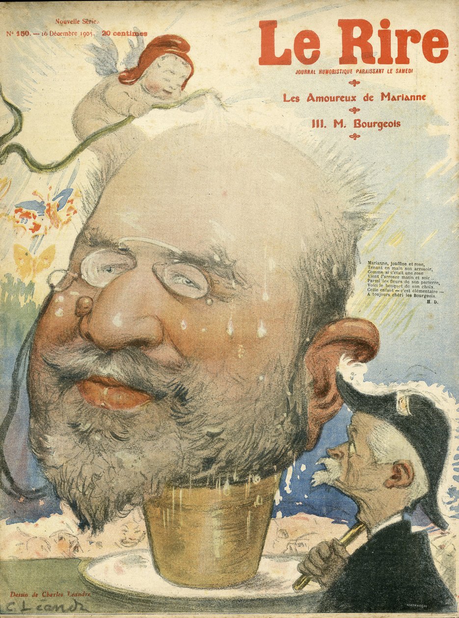 Illustration of Charles Leandre (1862-1934) for the Cover of Le Rire 作者 查尔斯·莱安德烈