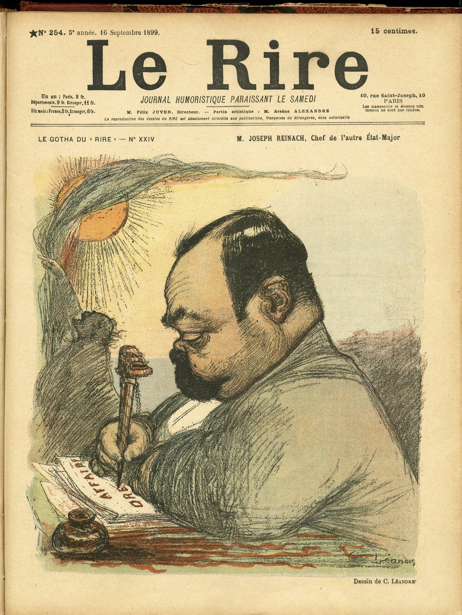 Charles Leandre (1862-1934) 为 Le Rire 的封面插图 作者 查尔斯·莱安德烈