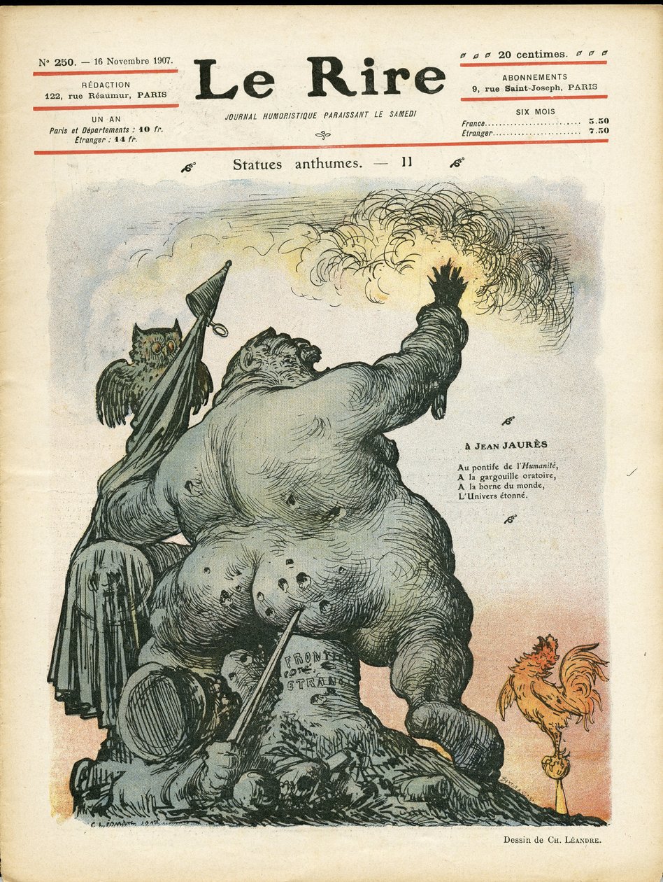 查尔斯-勒安德尔（1862-1934）为《雷》杂志封面所作的插图 作者 查尔斯·莱安德烈