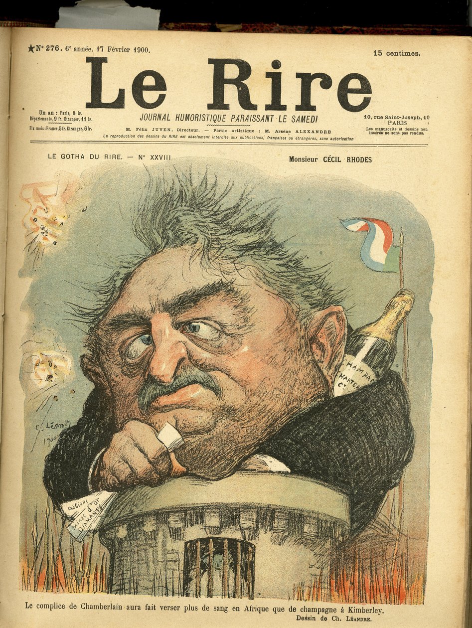 Charles Leandre (1862-1934) 为 Le Rire 的封面插图 作者 查尔斯·莱安德烈