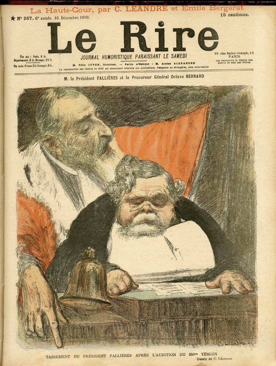 Charles Leandre (1862-1934) 为 Le Rire 的封面插图 作者 查尔斯·莱安德烈