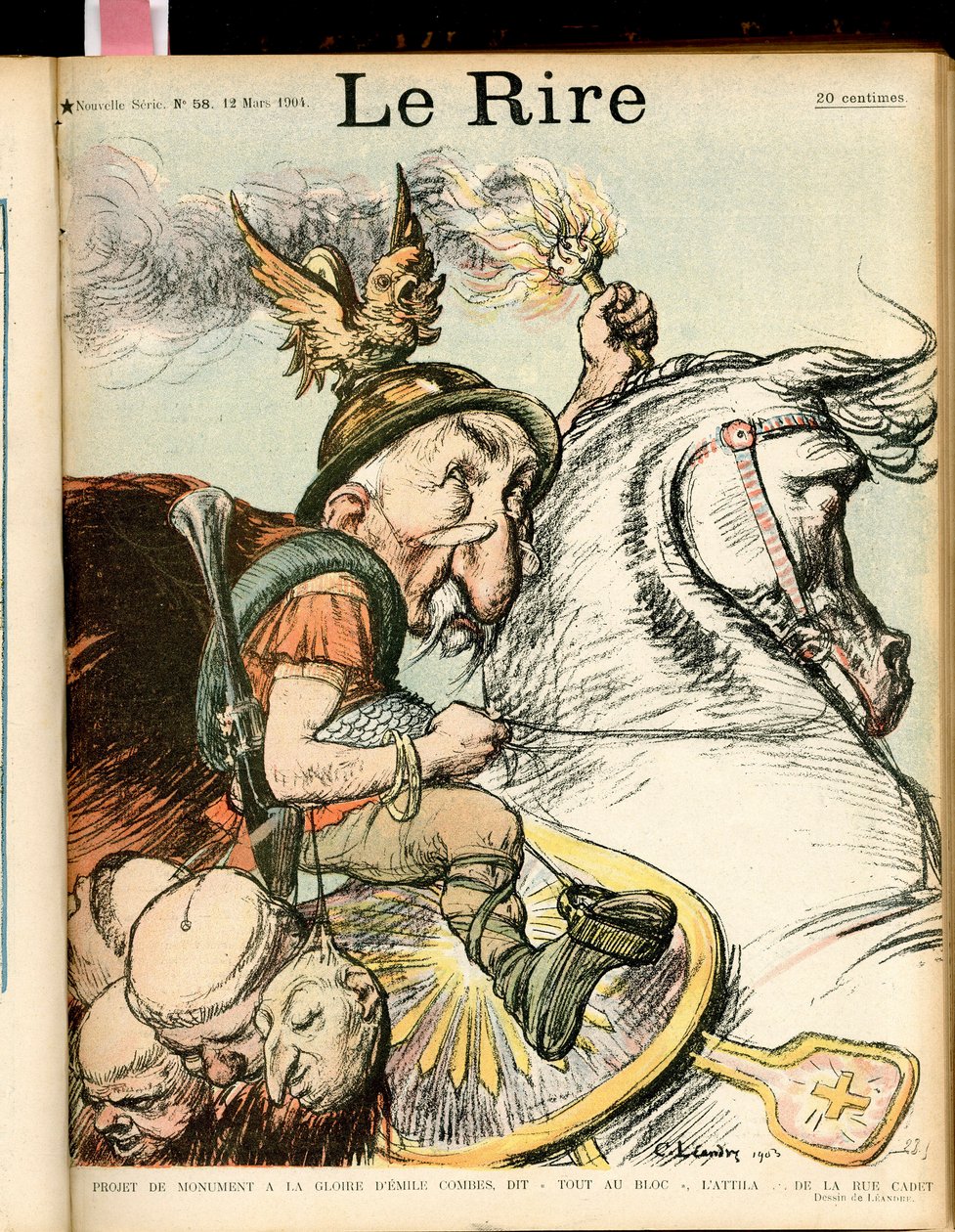 Charles Leandre (1862-1934) 为 Le Rire 封面插图，第 58 期 作者 查尔斯·莱安德烈