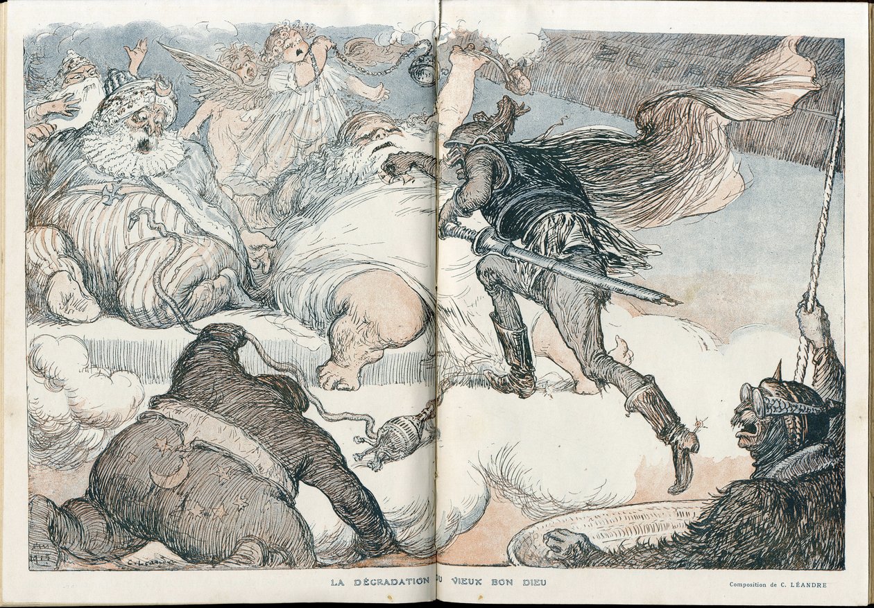 Charles Leandre (1862-1934) 在“幻想曲”中的插图 作者 查尔斯·莱安德烈