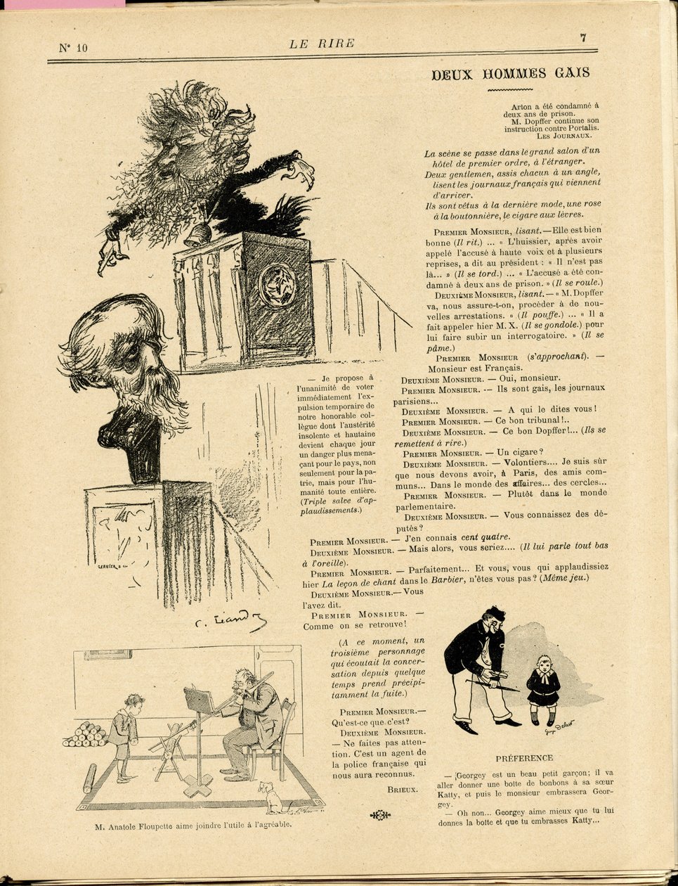 Charles Leandre（1862-1934）在《Le Rire》中的插图 作者 查尔斯·莱安德烈