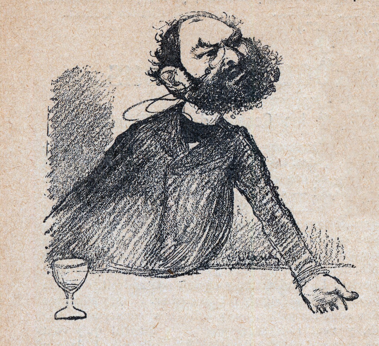 莱昂-布尔乔亚（1851-1925）法国政治家--保罗-博斯克《我们亲爱的君主》中的雕刻作品--查尔斯-朗德（1862-1934）的插图 1898 - 作者 查尔斯·莱安德烈